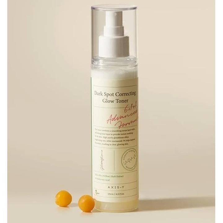 Actual product image Ilios AXIS-Y Dark Spot Correcting Glow Toner tonik wyrównujący koloryt skóry 125ml (Face toner, 125 ml)