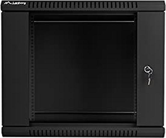 Productafbeelding Lanberg WF01-6409-10B Rack 9U Wandplank Zwart (9 HE, 19 inch rek)