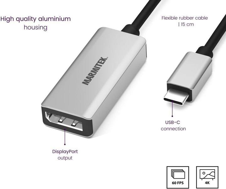 Produktbild Marmitek USB Typ C zu (USB Typ-C, 15 cm)