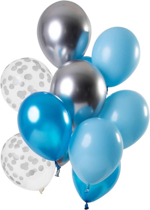 Folat Ballon Set Aquamarine (12x)