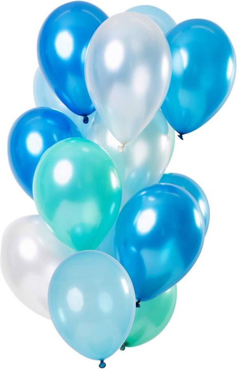 Produktbild Folat Ballon Set Blue Azure (15x)