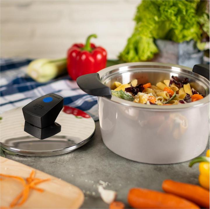 Actual product image Kuhn Rikon HOTPAN® COMFORT Stew pot sand 5.0 L · Ø 22 cm (Pot, Stainless steel, 22 x 20 cm)