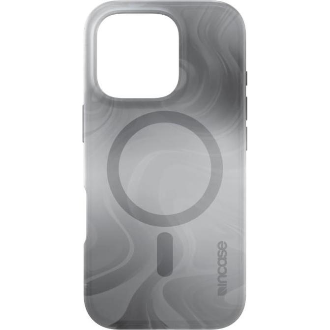 Incase Halo Case für MagSafe für iPhone 16 Pro - Oil Slick Smoke (Apple iPhone 16 Pro), Smartphone Hülle, Grau