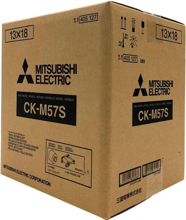 Produktbild Mitsubishi Papier CK M57S 9x13/13x18cm (800/400 Blatt) (750 Stk.)