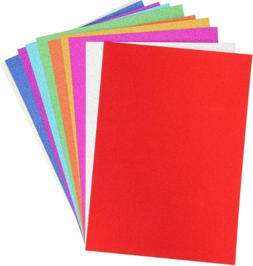 Image du produit Grafix Carton à paillettes A4, 10 feuilles (200 g/m², 10 x)