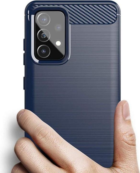Image du produit Hurtel Coque Carbon Cover TPU pour Samsung Galaxy A72 4G bleu (Samsung Galaxy A72)