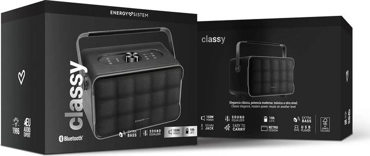 Produktbild Energy Sistem Classy Bluetooth Speaker 150W 10 Hours Battery Life USB Player Extra Bas (10 h)