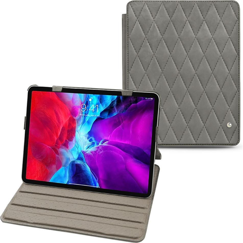 Noreve Lederschutzhülle horizontal (IPAD PRO 12.9 2021), Tablet Hülle, Grau