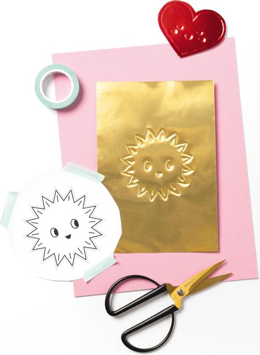 Actual product image Folia Embossing foil 70my, assorted colours (5x)