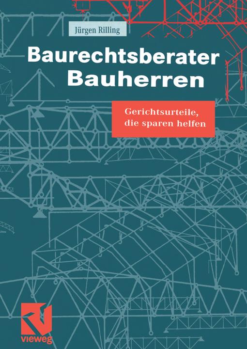 Produktbild Baurechtsberater Bauherren (Deutsch, Jürgen Rilling, 2012)