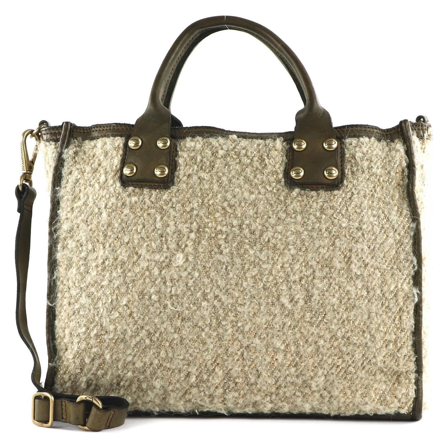 Campomaggi, Damen, Handtasche, Shopping Bag, Beige