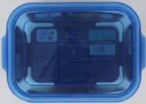 Actual product image Quttin rectangular lunch box with blue lid 20.5x15.3cm qu