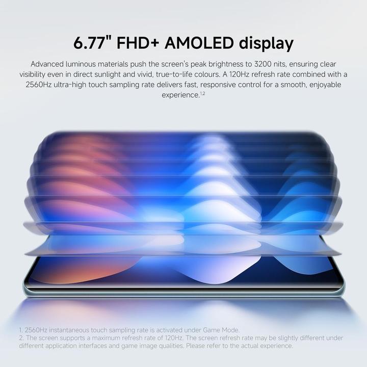 Actual product image Xiaomi REDMI Note 15 5G (256 GB, Glacier Blue, 6.77", Dual SIM, 5G)