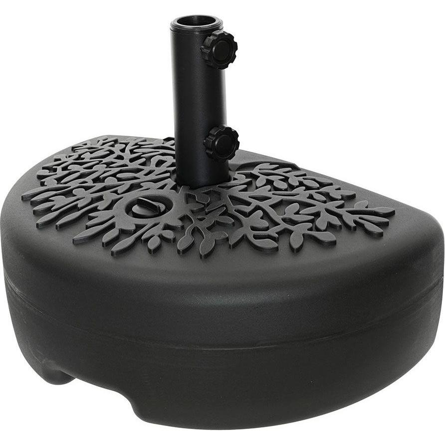 Outdoor Living by Decoris, Base + Piedistallo ombrellone, Black base for umbrella / parasol, 50 x 30 x 36,5 cm