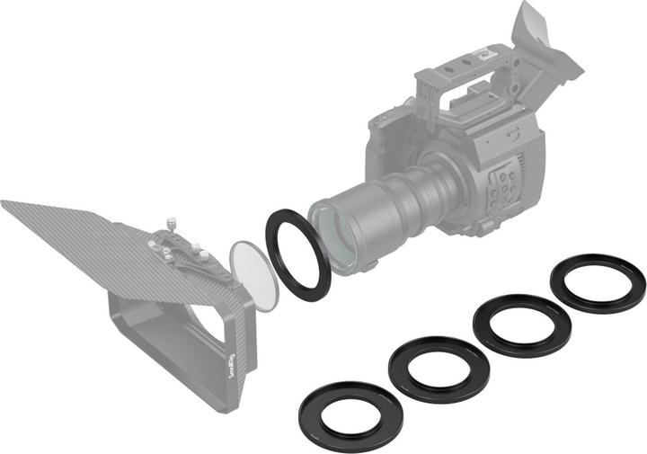 Produktbild SmallRig Screw-In Reduction Ring Set with Filter Thread (67mm/72mm/77mm/82mm/86mm-114mm) for Matte Box 2660 3