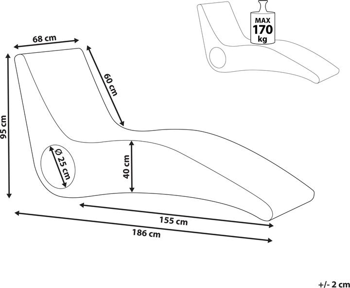 Actual product image Beliani Airole (186 cm)