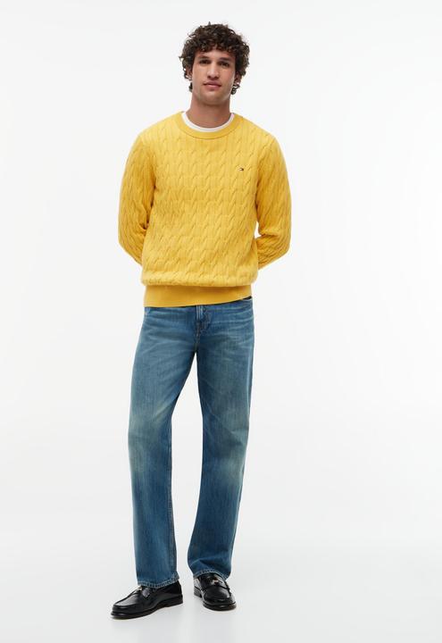 Produktbild Tommy Hilfiger Klassischer Baumwoll-Kabelpullover mit Rundhalsausschnitt (XS)