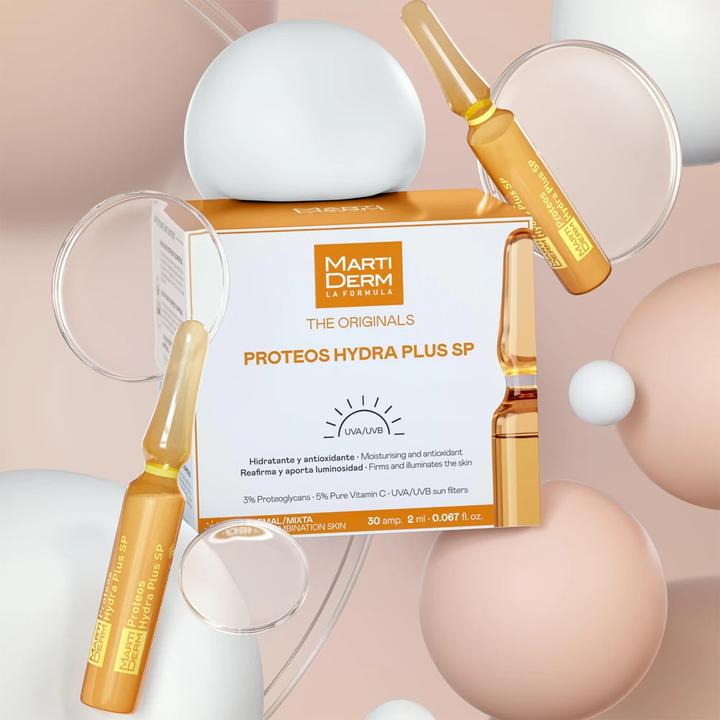 Actual product image Martiderm THE ORIGINALS proteos hydra plus sp ampoules 30 x 2 ml (60 ml)