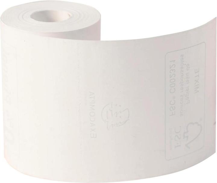 Actual product image Exacompta Receipt Roll 55g, 57x40mm-18m - White - New