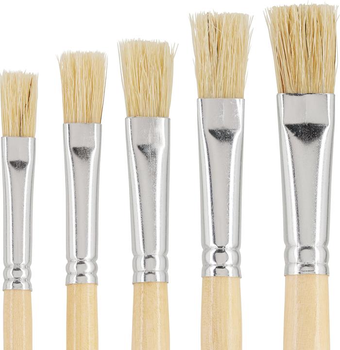 Produktbild VBS Flachpinsel "NATURE", 5er-Set