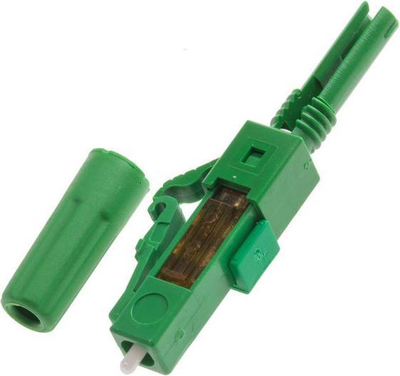 Actual product image RS PRO LC-APC-OS1/OS2-2MM-GREEN BODY-FIC (Network cable plug)