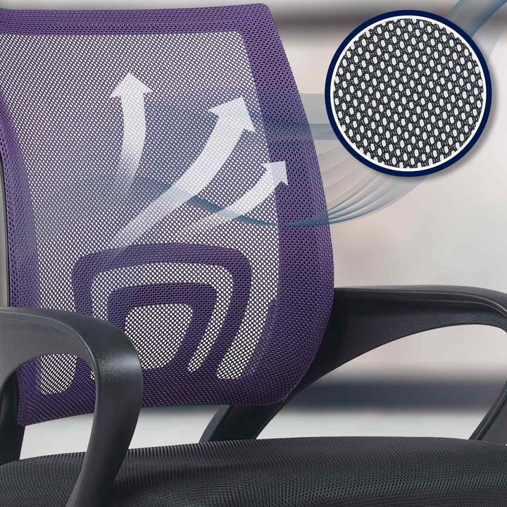 Produktbild Swisshandel24 Bürostuhl Genius, lila