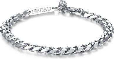 Immagine prodotto Sagapo S'Agapo Decent Steel Bracelet For Men Ripple Srp58