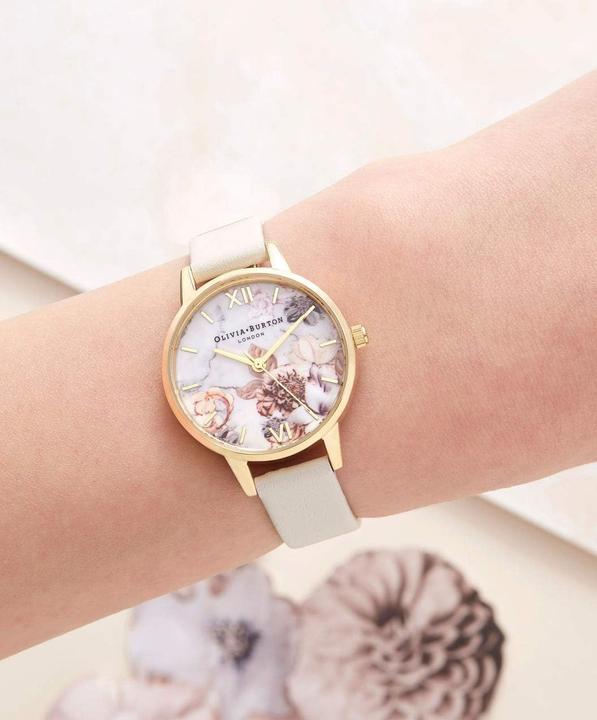 Image du produit Olivia Burton Montre analogique à quartz avec bracelet en cuir (30 mm)