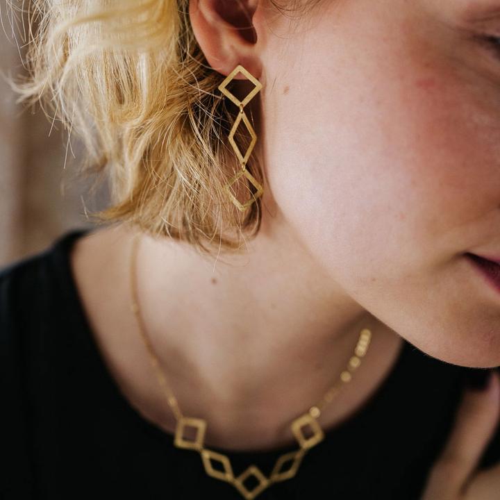 Immagine prodotto Der Kettenmacher Orecchini a rombo (Argento)