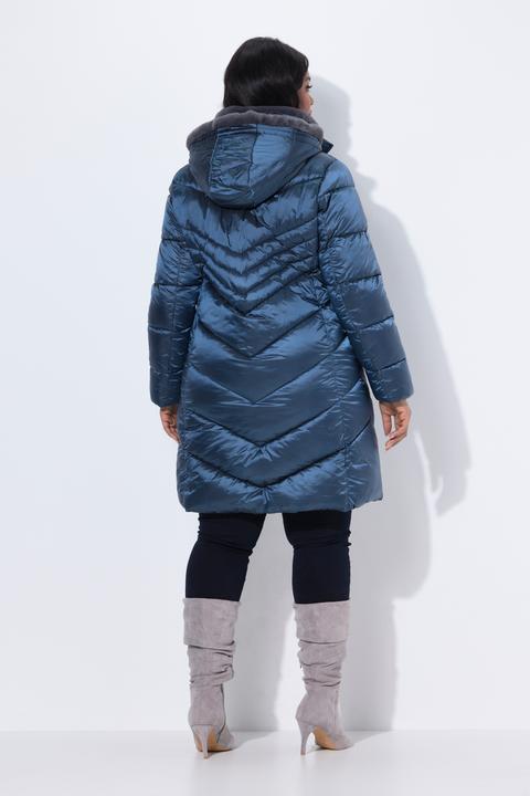 Actual product image Ulla Popken HYPRAR Metallic Quilted Coat