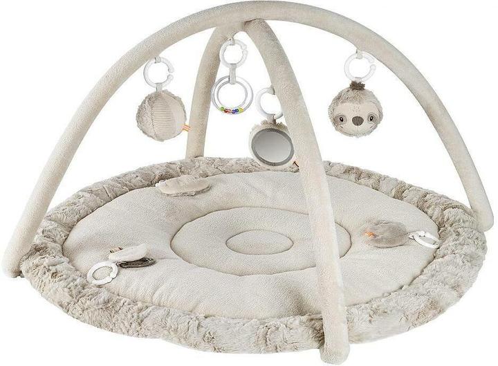 Fehn 3-D-Activity-Decke Faultier, Grau/Beige, Material