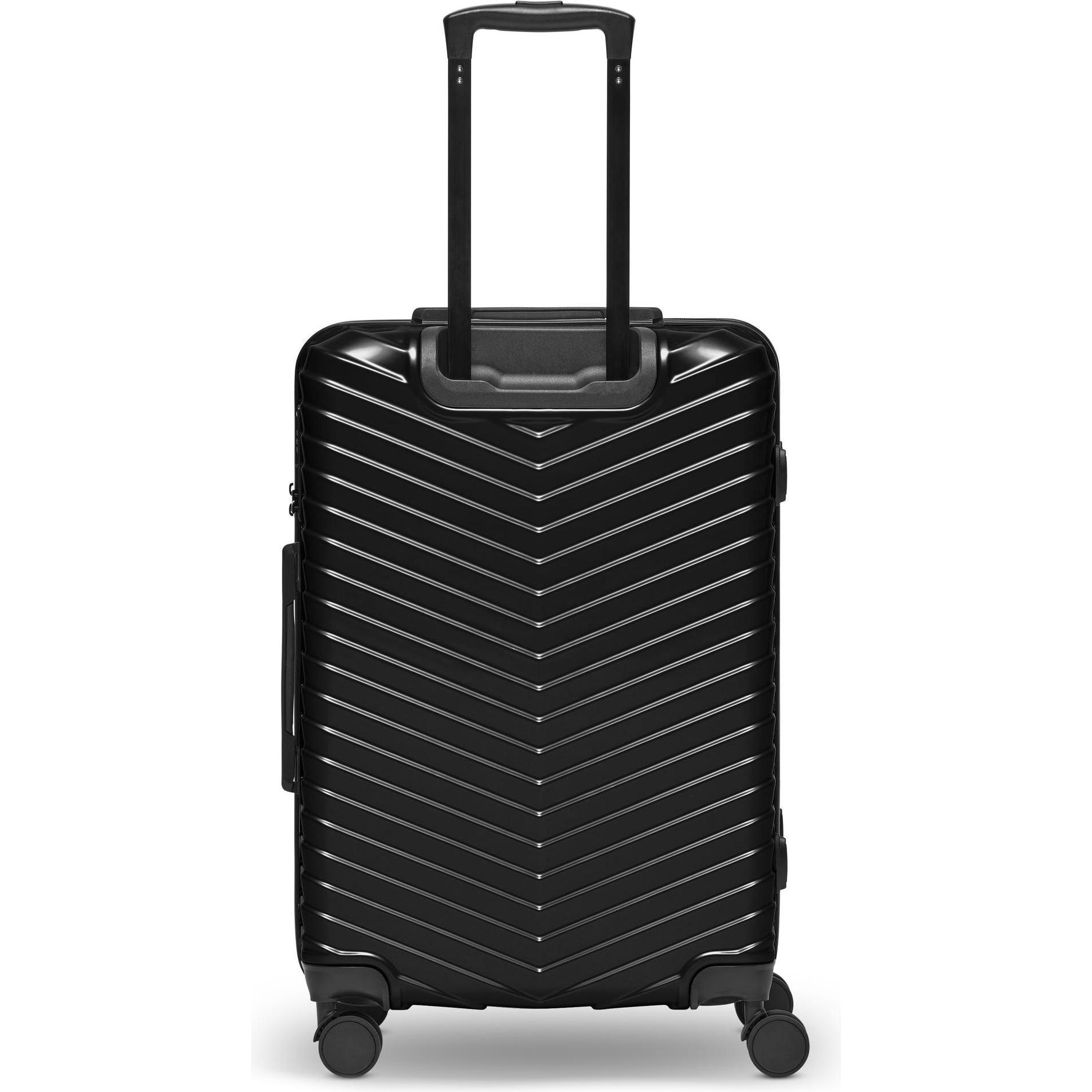 Thumbnail - Redolz, Koffer, Essentials 18 4 Rollen Kofferset 3-teilig mit Dehnfalte, Schwarz, (226 l, XL (ab 115l))