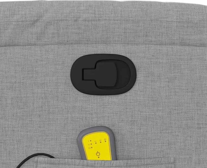 Produktbild VidaXL Massagesessel Hellgrau Stoff,Farbe: Hellgrau,Material: Stoff
