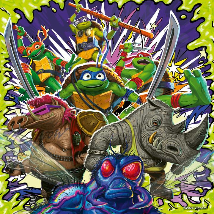Actual product image Ravensburger Children's puzzle 12004012 - Ninja Turtles - 3x49 pieces Ninja Turtles puzzle for children from (49 pieces)