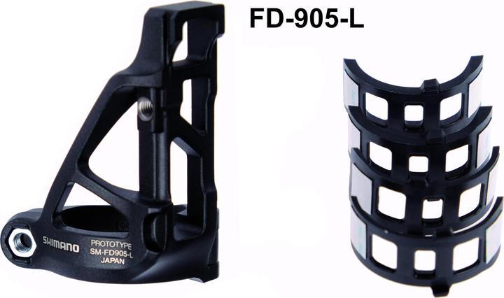 Actual product image Shimano XTR front derailleur adapter FD-9050/70 Di2 direct mount deep