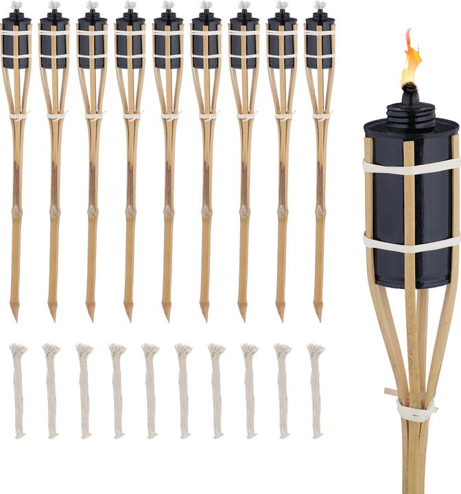 Actual product image Relaxdays 10x Garden Torch