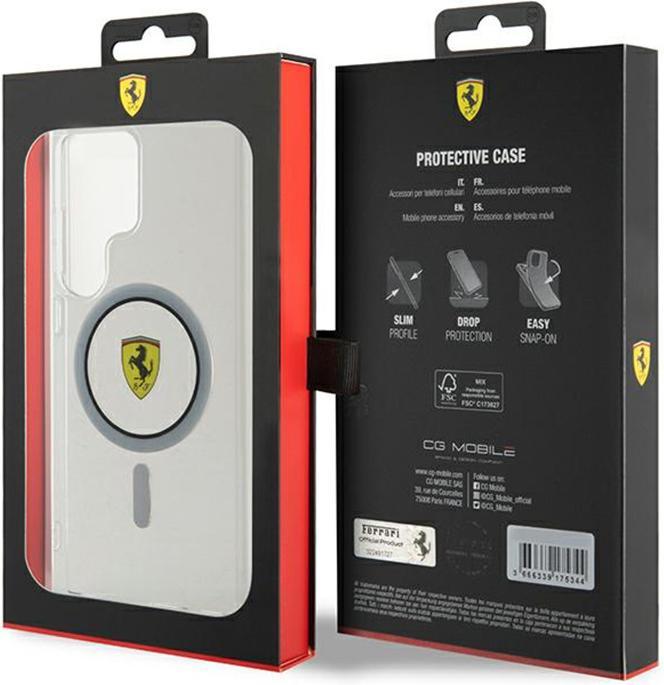 Produktbild Ferrari FEHMS24LU3CLK S24 Ultra S928 czarny/black hardcase IML Transp Inner Circle Line MagSafe (Samsung Galaxy S24 Ultra)