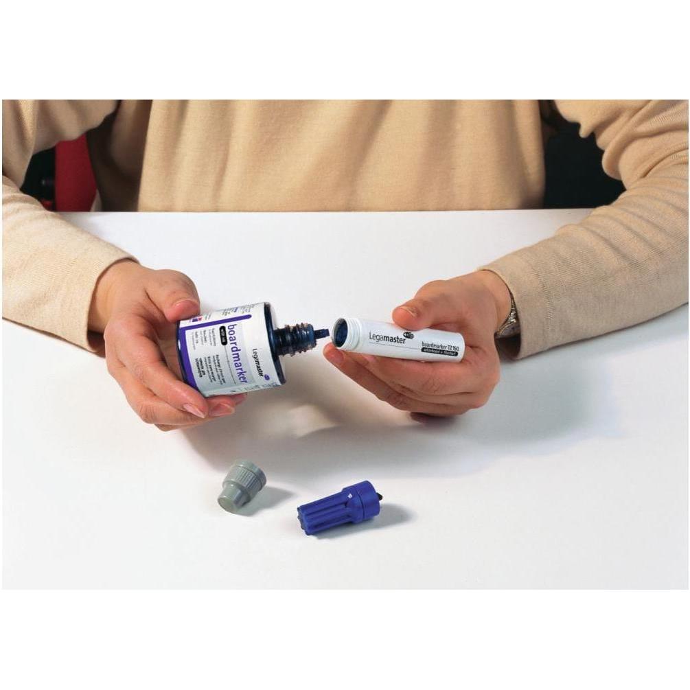 Thumbnail - Legamaster, Marker, Nachfülltusche 100ml schwarz alkoholgelöst geruchsarm für TZ1 (Schwarz, 1 mm, 1 x)