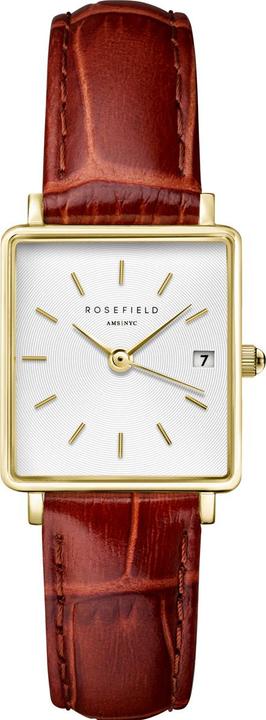 Immagine prodotto Rosefield Orologio da polso Boxy XS White Medium Brown Leather Gold
