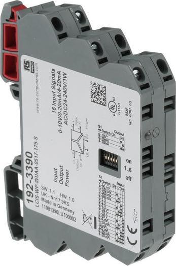 Image du produit RS PRO Convertisseur de signaux, convertisseur de signaux analogiques 24 240V ac/dc, courant, tension 0 1