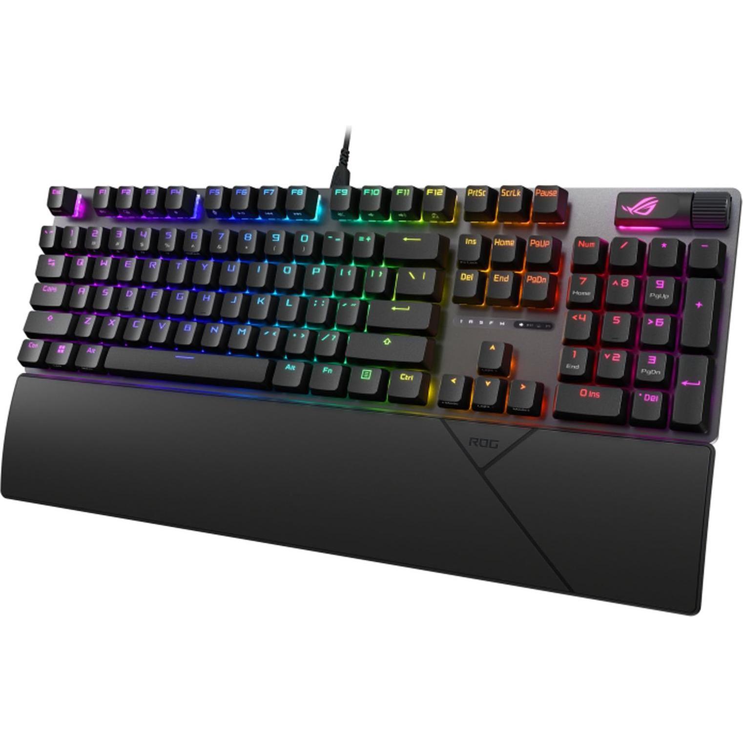 ASUS ROG Strix Scope II (DE, Kabelgebunden), Tastatur, Mehrfarbig