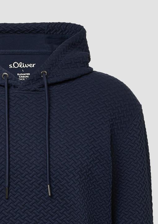 Produktbild s.Oliver Sweatshirt Strukturierter Hoodie (L)