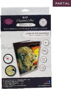 Produktbild Craft Buddy Löwen der Savannah, Crystal Art Notizbuch