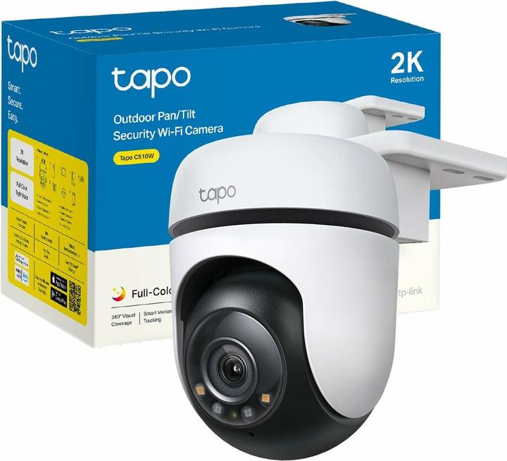 Produktbild TP-Link Tapo C510W 3MP 360° Outdoor Kamera MicroSD (2304 x 1296 Pixels)