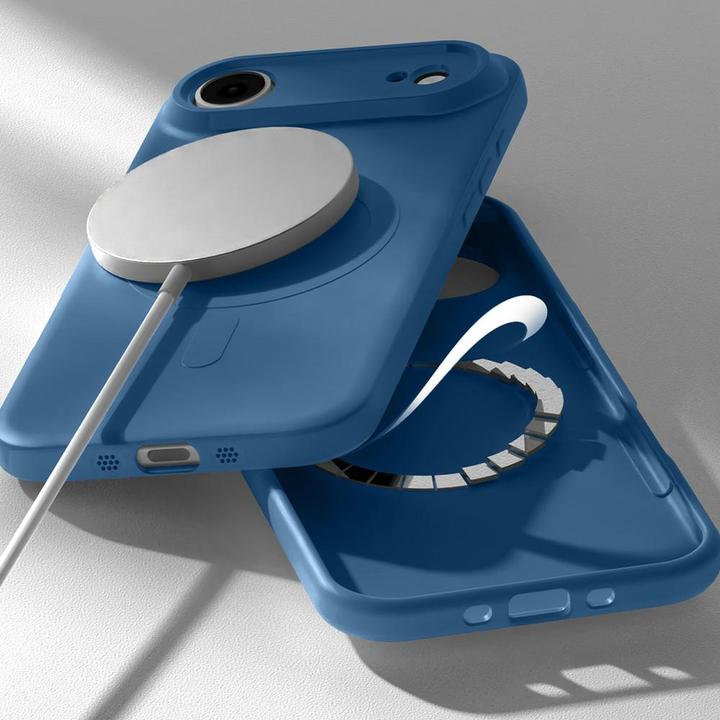 Produktbild Semi-Silicone MagSafe case for iPhone 17 Air sierra blue (Apple iPhone Air)
