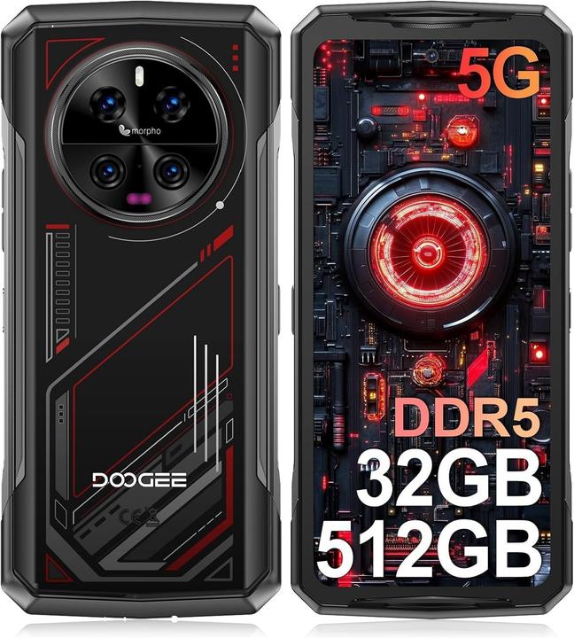 Image du produit Doogee V40 5G NFC (678 Go, Argent, 6.50", 5G)