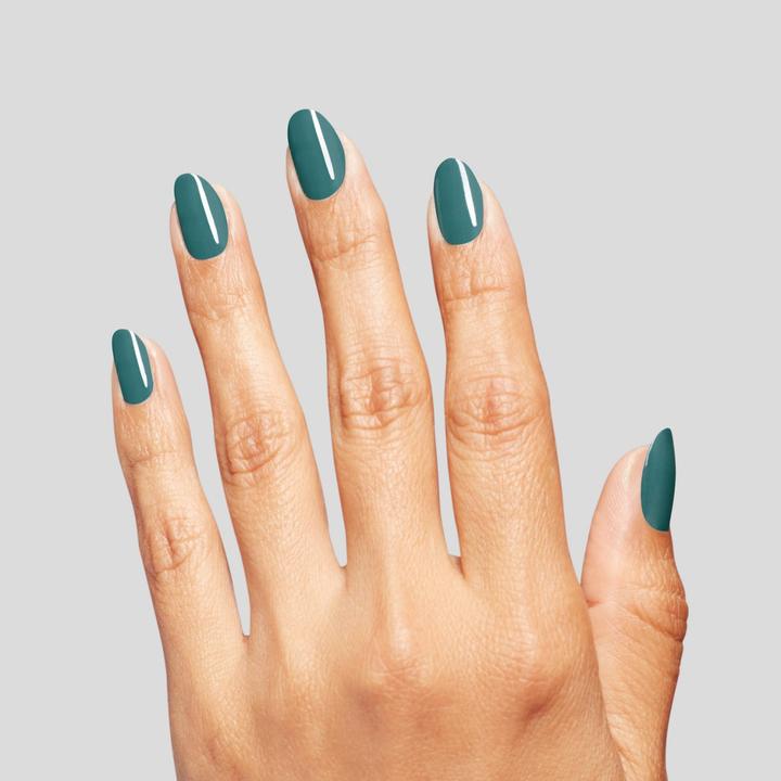 Actual product image OPI Nail Lacquer Baby Tee-L Opaque Cool Dark Teal Chip Resistant (NLF032 Baby Tee-L, Colour paint)