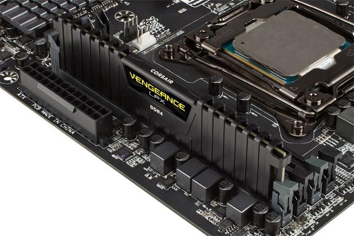 Actual product image Corsair Vengeance LPX Black DDR4 RAM 3600 MHz 4x 32 GB (4 x 32GB, 3600 MHz, DDR4-RAM, DIMM)