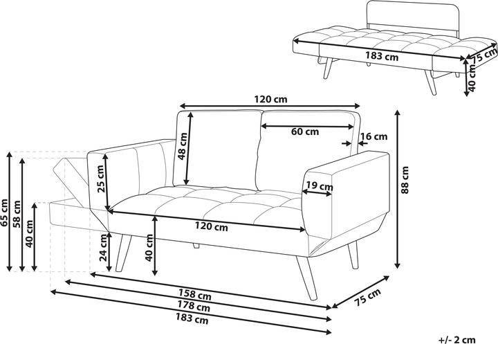 Immagine prodotto Beliani Brekke (2 posti)