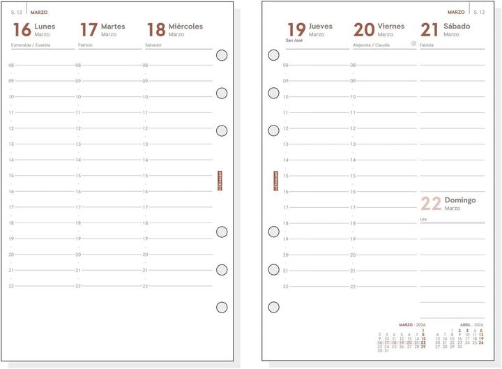 Image du produit Finocam Agenda Andrea (1 semaine / 2 pages)